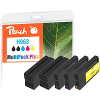 Peach PI300-999 cartucho de tinta 5 pieza(s) Compatible Rendimiento estándar Negro, Cian, Magenta, Amarillo Rendimiento estándar, 30 ml, 14 ml, 880 páginas, 5 pieza(s), Multipack