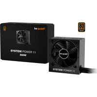 be quiet! System Power 11 550W unidad de fuente de alimentación 20+4 pin ATX ATX Negro, Fuente de alimentación de PC negro, 550 W, 200 - 240 V, 50 Hz, 4 A, 120 W, 550 W