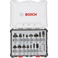 Bosch 2 607 017 472 fresadora Carburo, Madera, 8 mm, Negro, Acero inoxidable, Blanco, DIN EN-847