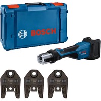 Bosch Herramienta de prensado a batería GPT 18V-32 Professional solo, 18Volt, Kit TH, Máquina de la prensa azul