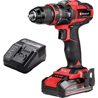 EINHELL Atornillador percutor a batería Power X-Change TE-CD 18/44 Li-i, 18 Voltios, Martillo atornillador negro/Rojo