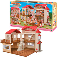 EPOCH Traumwiesen Sylvanian Families - Casa de ciudad con ático, Juegos de construcción 