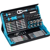 Hazet SmartCase juego de llaves de vaso y puntas 2200SC-32, 59 piezas, Conjuntos de bits negro/Azul