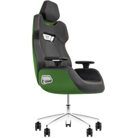 Thermaltake Silla gaming ARGENT E700 Racing Green Tela pata de gallo, Asientos de juego verde/Marrón