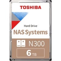 Toshiba N300 6 TB, Unidad de disco duro Minorista