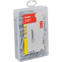 fischer Profi-Box Taco de expansión SX Plus, Pasador gris claro