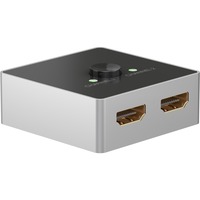 goobay 58486, Conmutador HDMI negro/Plateado