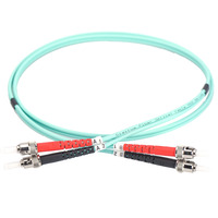 Digitus Cable de parche LWL, dúplex, conector ST > ST, multimodo OM3 turquesa