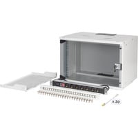 Digitus Set de red SOHO Pro 19" 540x400 mm (AnxP), Armario IT gris claro