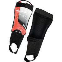 HUDORA Espinilleras con protección para el tobillo, Protectores rojo