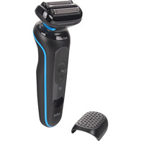 Procter & Gamble Series 5 52-B1000s Máquina de afeitar de láminas Negro negro/Azul, Máquina de afeitar de láminas, Negro, Botones, Intensivo, Normal, Batería, 1 h