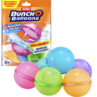 ZURU Bunch O Balloons - Globos de agua reutilizables paquete de 6, Juguetes de agua 
