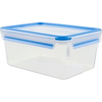 Emsa CLIP & CLOSE Rectangular Caja 3,7 L Azul, Transparente 1 pieza(s) transparente/Azul, Caja, Rectangular, 3,7 L, Azul, Transparente, Polipropileno (PP), Elastómero termoplástico (TPE), Alemania
