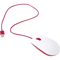 Raspberry Pi Foundation SC0165 ratón Ambidextro USB tipo A Óptico blanco/Rojo, Ambidextro, Óptico, USB tipo A, Rojo, Blanco