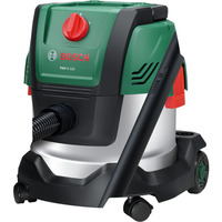 Bosch PAS15-220, Aspiradora en húmedo y en seco verde/Acero fino