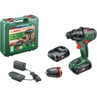 Bosch Taladro atornillador percutor a batería AdvancedImpact 18, Taladro/destornillador verde/Negro