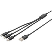 Digitus AK-300160-010-S, Cable negro
