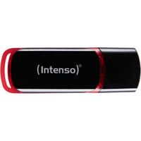 Intenso 64GB USB2.0 unidad flash USB USB tipo A 2.0 Negro, Rojo, Lápiz USB negro/Rojo, 64 GB, USB tipo A, 2.0, 28 MB/s, Tapa, Negro, Rojo