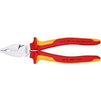 KNIPEX 02 06 200 Alicates de electricista alicate, Alicates combi Alicates de electricista, 2,5 cm, Acero, De plástico, Rojo/naranja, 20 cm