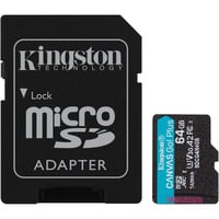 Kingston SDCG4/64GB, Tarjeta de memoria negro