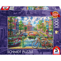 Schmidt Spiele Encanto de los canales de Ámsterdam, Puzzle 