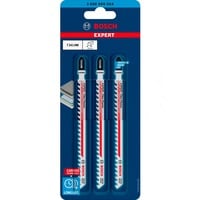 Bosch Expert T 341 HM Hoja de sierra de vaivén Carburo 3 pieza(s) Hoja de sierra de vaivén, Hormigón aireado, Tablero de fibra, Carburo, Acero inoxidable, 4,3 mm, 8 cm