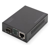 Digitus Convertidor de medios Gigabit PoE, RJ45 / SFP, PSE negro