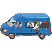 SIKU Campervan Modelo a escala del minibus "Samba Bus" Previamente montado, Automóvil de construcción Modelo a escala del minibus "Samba Bus", Previamente montado, Campervan, Cualquier género, Metal, Plástico, Azul