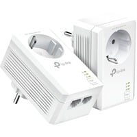 TP-Link TL-PA7027P KIT adaptador de red PowerLine 1000 Mbit/s Ethernet Blanco 2 pieza(s), PowerLAN blanco, 1000 Mbit/s, IEEE 1901, IEEE 802.3, IEEE 802.3u, Tipo E / F, Gigabit Ethernet, 10,100,1000 Mbit/s, HomePlug AV2
