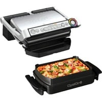 Tefal GC714D, Barbacoa de contacto plateado/Negro