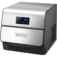 Unold 48955 máquina de cubo de hielo Máquina para hacer cubitos de hielo portátil 150 W Negro, Acero inoxidable, Preparador de cubitos de hielo acero fino/Negro, 150 W, 230 V, 50 Hz, Type E/F (CEE 7/7), 110 g, 550 g