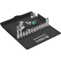 Wera Juego de bicicleta 7, 3/8", Kit de herramientas negro/Verde