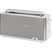 Braun HT 1610 WH, Tostadora acero fino/blanco