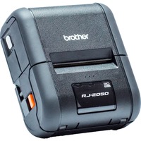 Brother RJ-2050 impresora de recibos 203 x 203 DPI Inalámbrico y alámbrico Térmica directa Impresora portátil, Impresora de tickets negro, Térmica directa, Impresora portátil, 203 x 203 DPI, 6 ips, 152 mm/s, 4 cm