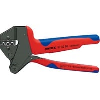 KNIPEX Alicates de engaste sistema 97 43 66 EVO, Crimpadora rojo/Azul