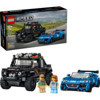 LEGO Speed Champions Jaguar Project 7 & Land Rover Defender, Juegos de construcción Juego de construcción, 10 año(s), Plástico, 740 pieza(s), 863 g