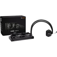 be quiet! PURE LOOP 3 Procesador Sistema de refrigeración líquida todo en uno 12 cm Negro 1 pieza(s), Refrigeración por agua negro, Sistema de refrigeración líquida todo en uno, 12 cm, 101,2 m³/h, Negro