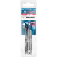 Bosch 2 608 900 595 broca Broca de centrar 3 pieza(s), Conjuntos de brocas Taladro, Martillo perforador, Broca de centrar, 90 mm, Vidrio, Cerámica dura, Teja, Baldosa blanda, Piedra, Azulejo, Vástago hexagonal, Acero inoxidable