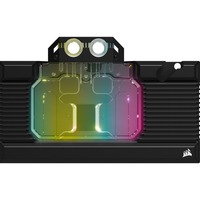 Corsair XG7 RGB Bloque de agua, Refrigeración por agua negro/Transparente, Bloque de agua, Cobre, Negro, 1/4", 60 °C, NVIDIA GeForce RTX 3080 FE