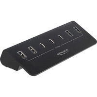 DeLOCK 64283, Hub USB negro