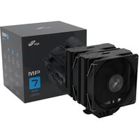 FSP MP7 Negro, Disipador de CPU negro, Refrigerador de aire, 12 cm, 800 RPM, 1800 RPM, Negro