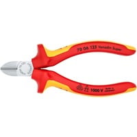 KNIPEX Cortaalambres aislado VDE 70 06 125, Alicates de corte rojo/Amarillo