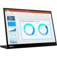 Lenovo ThinkVision M14d LED display 35,6 cm (14") 2240 x 1400 Pixeles 2.2K Negro, Monitor LED negro, 35,6 cm (14"), 2240 x 1400 Pixeles, 2.2K, LED, 8 ms, Negro
