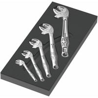 Wera Inserto de espuma 6004 Joker juego 1, 5 piezas, Kit de herramientas negro/Gris