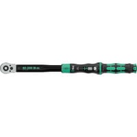 Wera Llave dinamométrica con cuadrado pasante Click-Torque Lock C 3 R/L, Llave de torsión negro/Verde