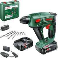 Bosch Martillo perforador a batería Uneo Maxx, 18 Voltios verde/Negro