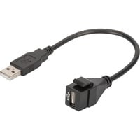 Digitus Módulo Keystone USB 2.0 USB-A macho > USB-A hembra negro
