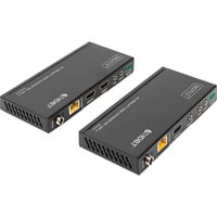 Digitus Set Extensor HDMI 4K HDBaseT, 150 Metros, Alargador de HDMI negro