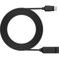 Reolink Cable de extensión para panel solar USB-C, Cable alargador negro