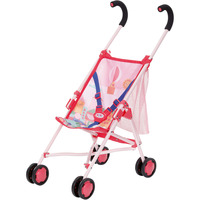 ZAPF Creation BABY born® Cochecito con bolsa, Cochecitos de muñecos rosa neón